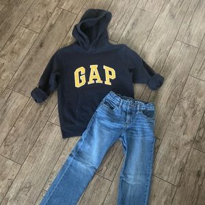GAP Kids Hoodie Sweatshirt & The Place Straight Jeans Outfit